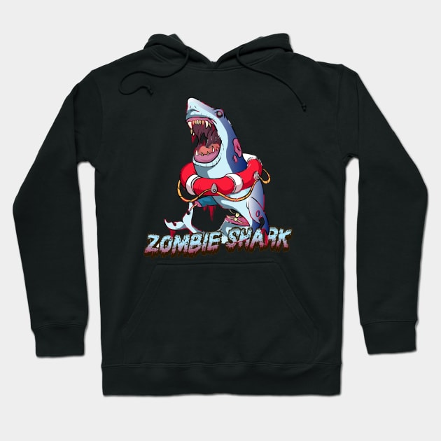 Zombie Shark Hoodie by Trendy Black Sheep